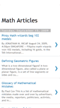 Mobile Screenshot of math-articles.blogspot.com
