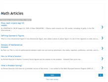 Tablet Screenshot of math-articles.blogspot.com