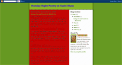 Desktop Screenshot of mondaynightpoetryatsushiblues.blogspot.com