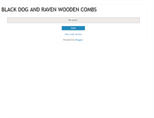 Tablet Screenshot of blackdogandravencombs.blogspot.com