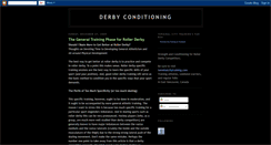 Desktop Screenshot of derbyconditioning.blogspot.com