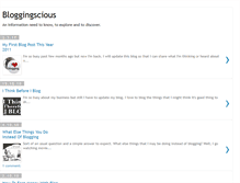 Tablet Screenshot of bloggingscious.blogspot.com