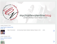 Tablet Screenshot of mycharlievalentine.blogspot.com