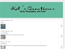 Tablet Screenshot of kelscreations.blogspot.com