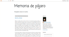 Desktop Screenshot of memoriadepajaro.blogspot.com