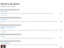Tablet Screenshot of memoriadepajaro.blogspot.com