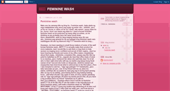 Desktop Screenshot of femininewash.blogspot.com