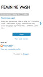 Mobile Screenshot of femininewash.blogspot.com