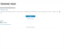 Tablet Screenshot of femininewash.blogspot.com