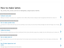 Tablet Screenshot of howtomakelattes.blogspot.com