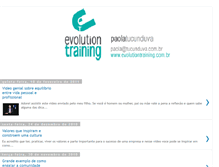 Tablet Screenshot of blogevolutiontraining.blogspot.com