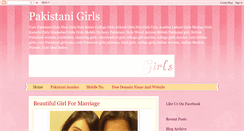 Desktop Screenshot of pakistani-cute-girl.blogspot.com