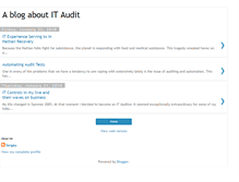 Tablet Screenshot of itechaudit.blogspot.com