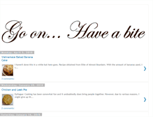 Tablet Screenshot of come-have-a-bite.blogspot.com