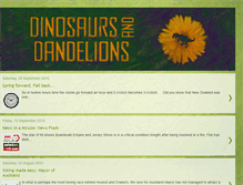 Tablet Screenshot of dinosaursanddandelions.blogspot.com