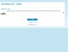 Tablet Screenshot of journalistjbs.blogspot.com