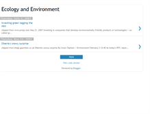 Tablet Screenshot of ecologyandenvironment.blogspot.com