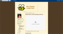 Desktop Screenshot of beehappychildcare.blogspot.com