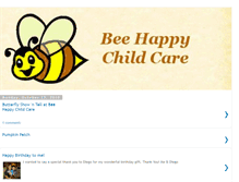 Tablet Screenshot of beehappychildcare.blogspot.com