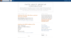 Desktop Screenshot of facts-about-qwikcap-corporation.blogspot.com
