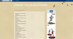 Desktop Screenshot of classic105leakedtexts.blogspot.com