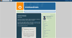 Desktop Screenshot of ironmandream.blogspot.com