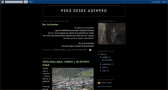 Desktop Screenshot of perudesdeadentro.blogspot.com