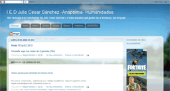 Desktop Screenshot of iedjuliocesarsanchez.blogspot.com