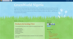 Desktop Screenshot of greenworldnigeriaherbalsolutions.blogspot.com