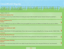 Tablet Screenshot of greenworldnigeriaherbalsolutions.blogspot.com