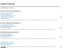 Tablet Screenshot of listenforever.blogspot.com