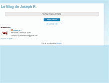 Tablet Screenshot of leblogdejosephk.blogspot.com