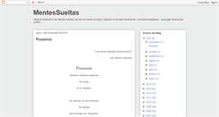 Desktop Screenshot of mentessueltas.blogspot.com