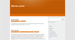 Desktop Screenshot of matura2011.blogspot.com