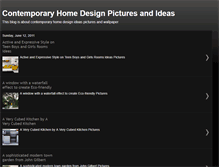 Tablet Screenshot of contemporarykitchenpictures.blogspot.com