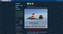 Desktop Screenshot of nuclearspace.blogspot.com