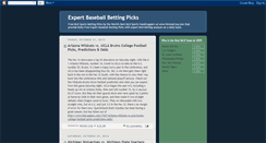 Desktop Screenshot of freemlbsportsbettingpicks.blogspot.com