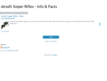 Tablet Screenshot of airsoftsniperriflesfacts.blogspot.com