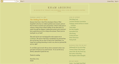 Desktop Screenshot of khamabiding.blogspot.com