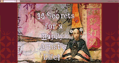 Desktop Screenshot of 14secretsforahappyartistslife.blogspot.com