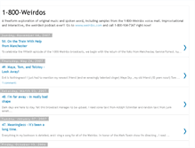 Tablet Screenshot of 1-800-weirdos.blogspot.com
