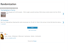 Tablet Screenshot of disillusionalrandomization.blogspot.com