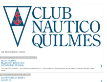 Tablet Screenshot of nauticoquilmesnautica.blogspot.com