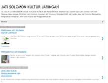 Tablet Screenshot of jatisolomonkulturjaringan.blogspot.com