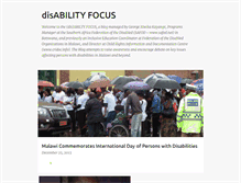 Tablet Screenshot of disabilityfocus.blogspot.com