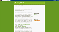 Desktop Screenshot of legalknitter.blogspot.com