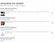 Tablet Screenshot of dancetrac.blogspot.com