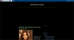 Desktop Screenshot of miranda-kerr-biography.blogspot.com