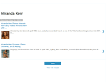 Tablet Screenshot of miranda-kerr-biography.blogspot.com