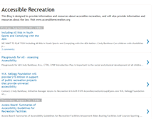 Tablet Screenshot of accessiblerecreation.blogspot.com